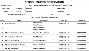 School-council-performa-for-governments-schools-and-colleges-2023