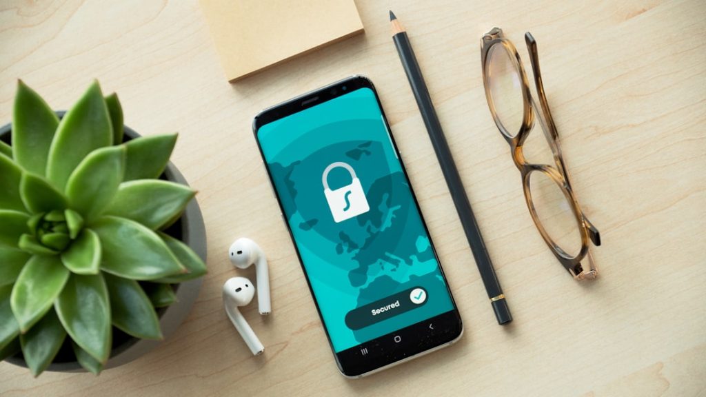 Smartphone displaying a privacy lock screen, representing verification and privacy protection for rishta proposals